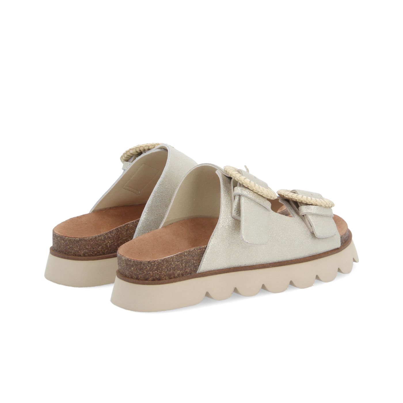 SANDY SLAP W - GLITTER SUEDE - DORE